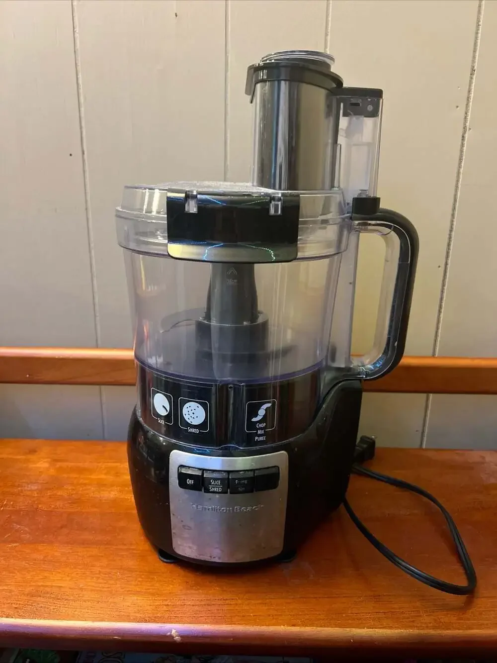 Hamilton Beach Stack & Snap 10-Cup Food Processor, Black
